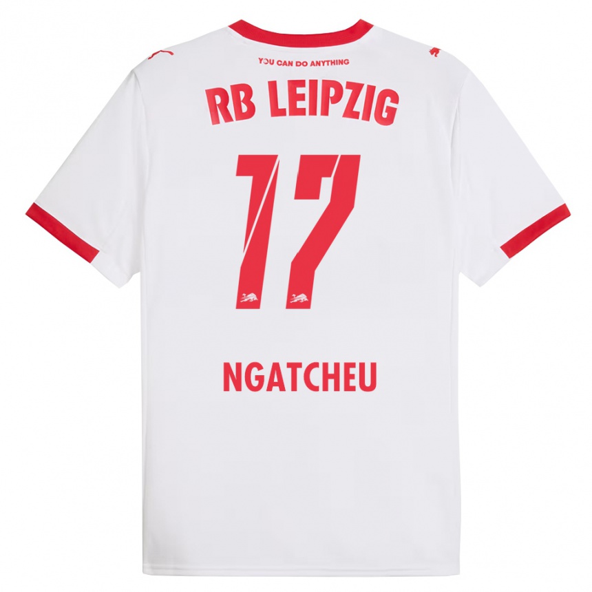 ילדים כדורגל Yohan Ngatcheu #17 לבן אדום ג'רזי ביתית 2025/26