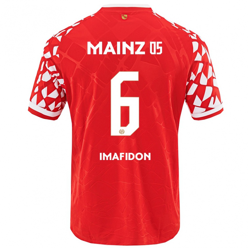 ילדים כדורגל Daniel Imafidon #6 אדום לבן ג'רזי ביתית 2025/26