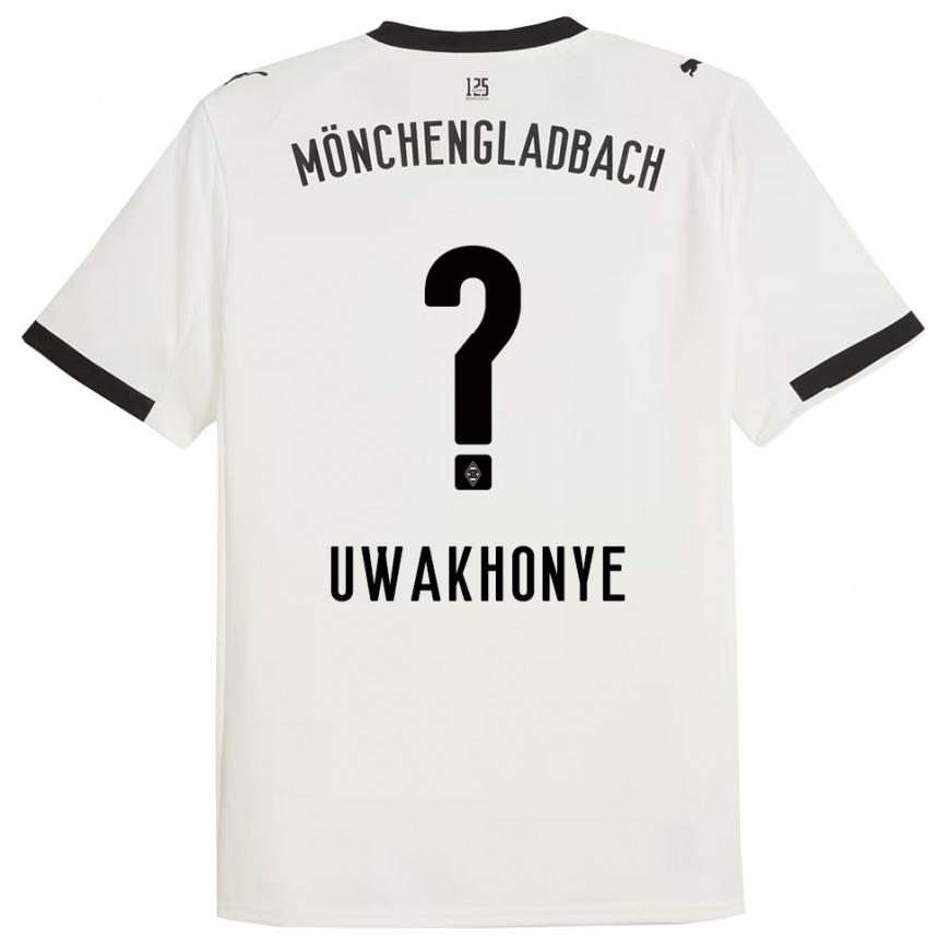 ילדים כדורגל Joel Uwakhonye #0 לבן שחור ג'רזי ביתית 2025/26