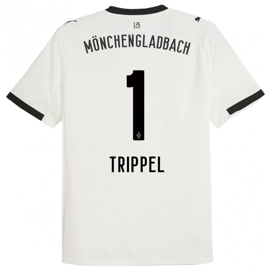 ילדים כדורגל מרצ'לו טריפל #1 לבן שחור ג'רזי ביתית 2025/26