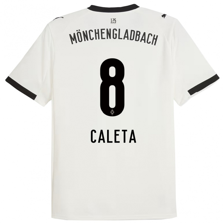 ילדים כדורגל Ivan Caleta #8 לבן שחור ג'רזי ביתית 2025/26