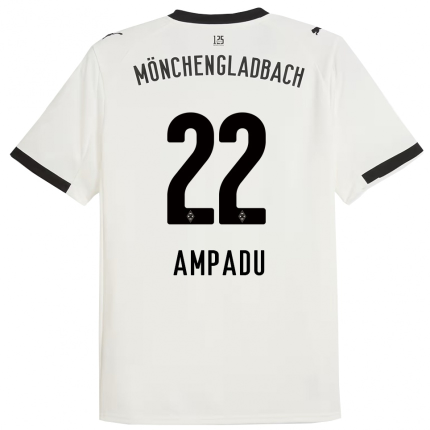 ילדים כדורגל Leon Ampadu #22 לבן שחור ג'רזי ביתית 2025/26
