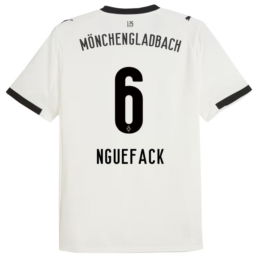 ילדים כדורגל מתייה נגאפאק #6 לבן שחור ג'רזי ביתית 2025/26