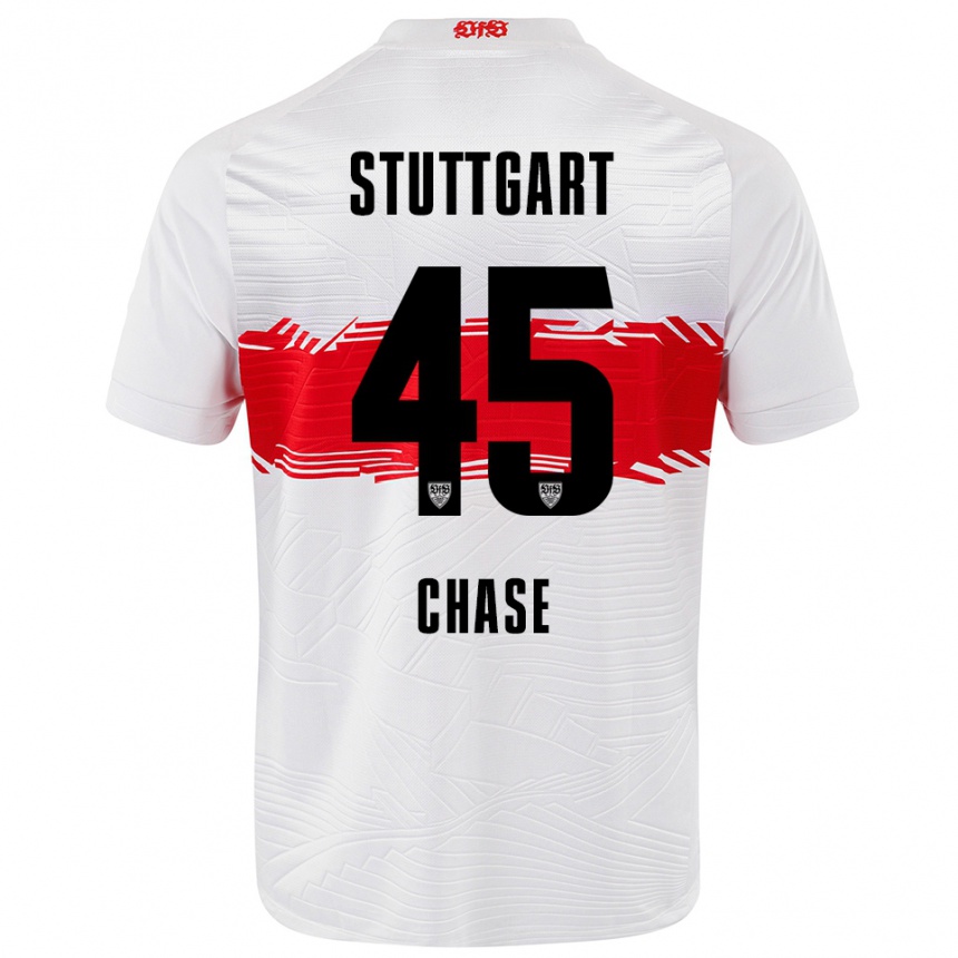 ילדים כדורגל אנרי צ׳ייס #45 לבן אדום ג'רזי ביתית 2025/26