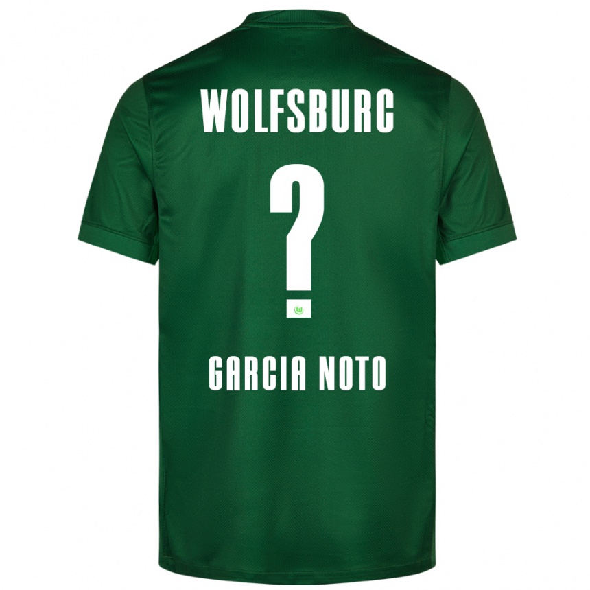 ילדים כדורגל Estefano Garcia Noto #0 ירוק לבן ג'רזי ביתית 2025/26