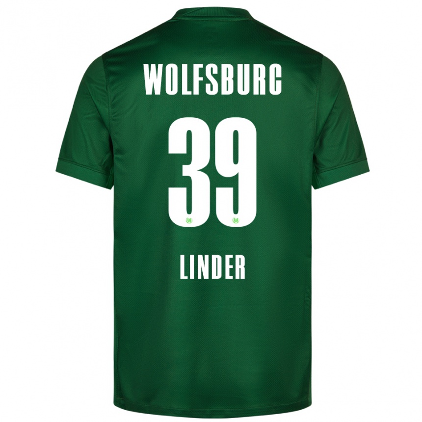 ילדים כדורגל סראי לינדר #39 ירוק לבן ג'רזי ביתית 2025/26