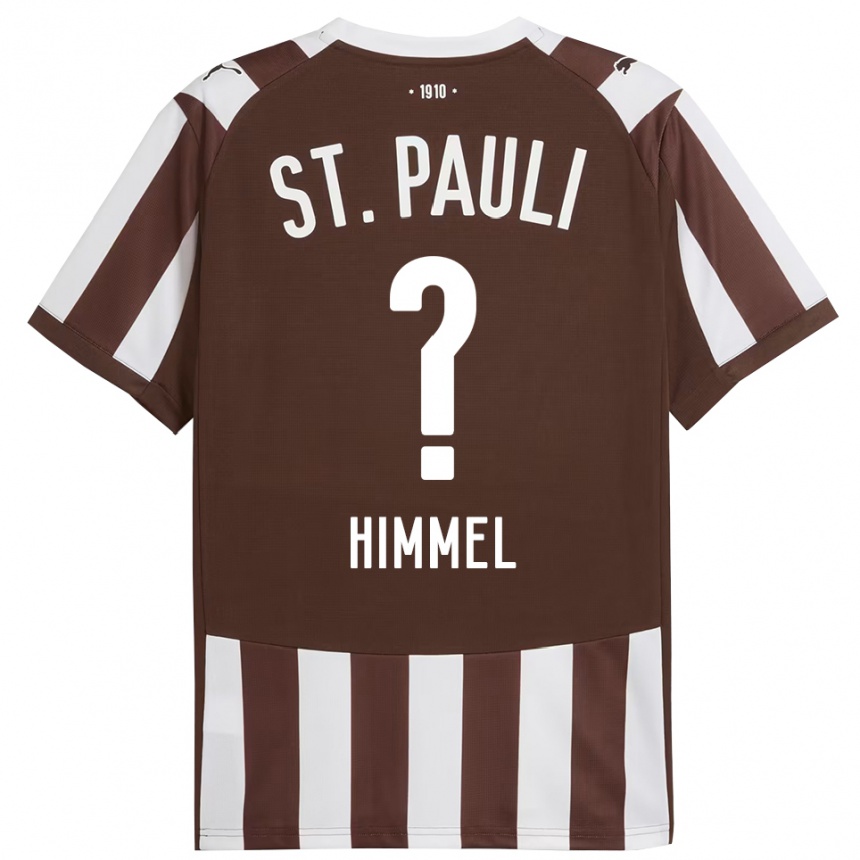 ילדים כדורגל Christian Himmel #0 קפה לבן ג'רזי ביתית 2025/26