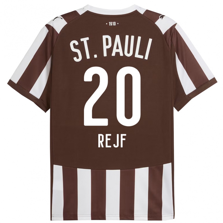 ילדים כדורגל Petr Rejf #20 קפה לבן ג'רזי ביתית 2025/26