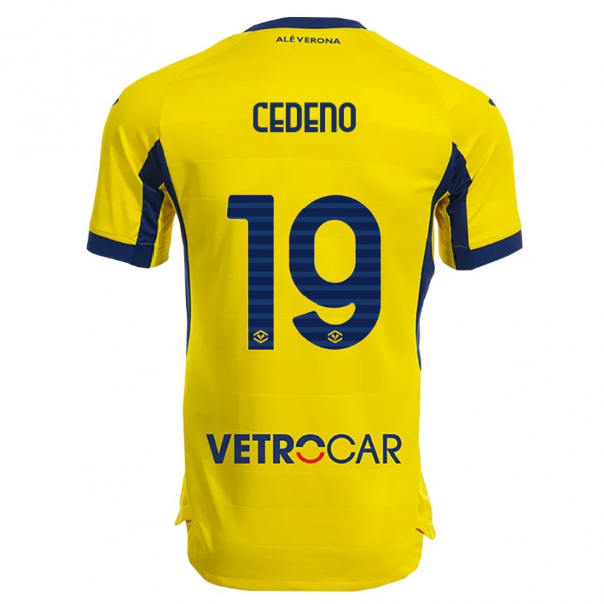 ילדים כדורגל לינת' סדניו #19 צהוב נייבי הרחק ג'רזי 2025/26