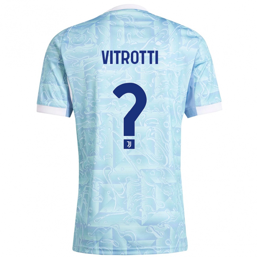 ילדים כדורגל Matteo Vitrotti #0 תכלת צהוב הרחק ג'רזי 2025/26
