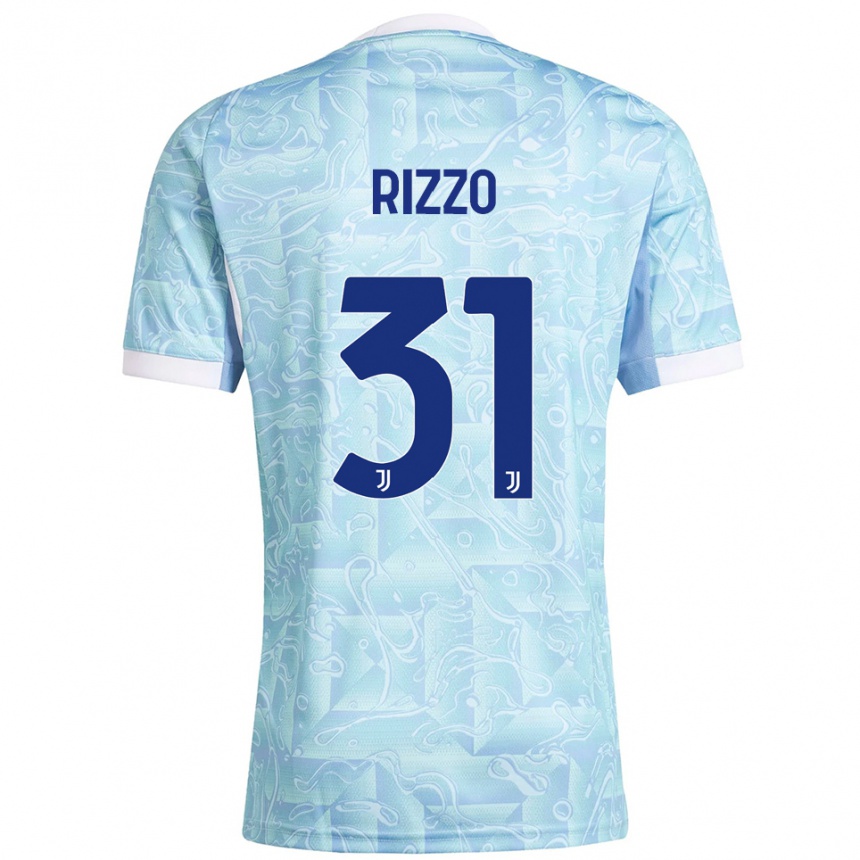 ילדים כדורגל Niccolò Rizzo #31 תכלת צהוב הרחק ג'רזי 2025/26
