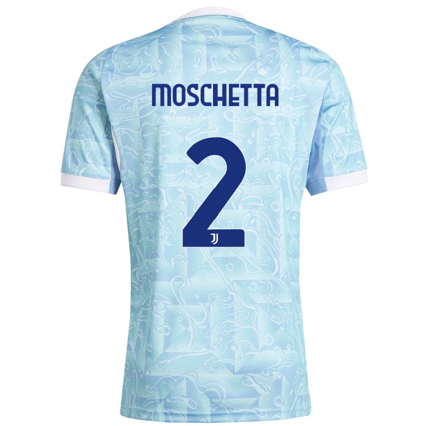ילדים כדורגל Lorenzo Moschetta #2 תכלת צהוב הרחק ג'רזי 2025/26