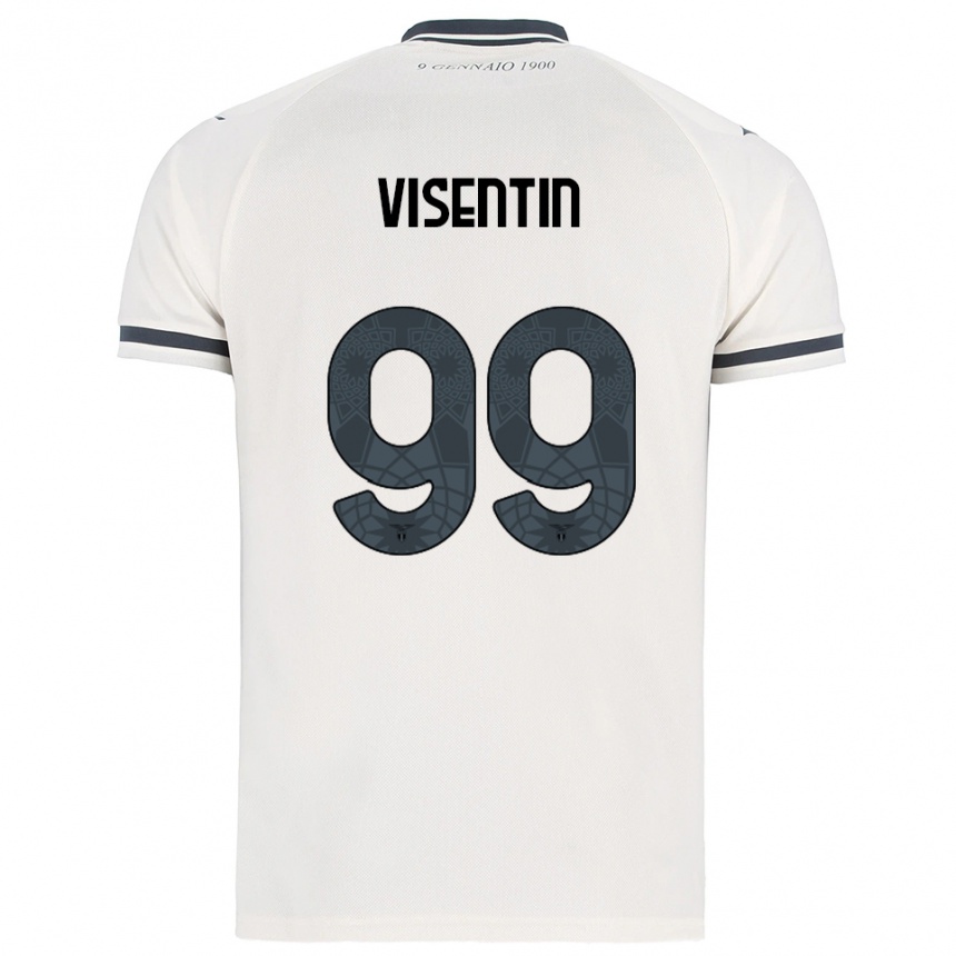 ילדים כדורגל נואמי ויסנטין #99 לבן נייבי הרחק ג'רזי 2025/26