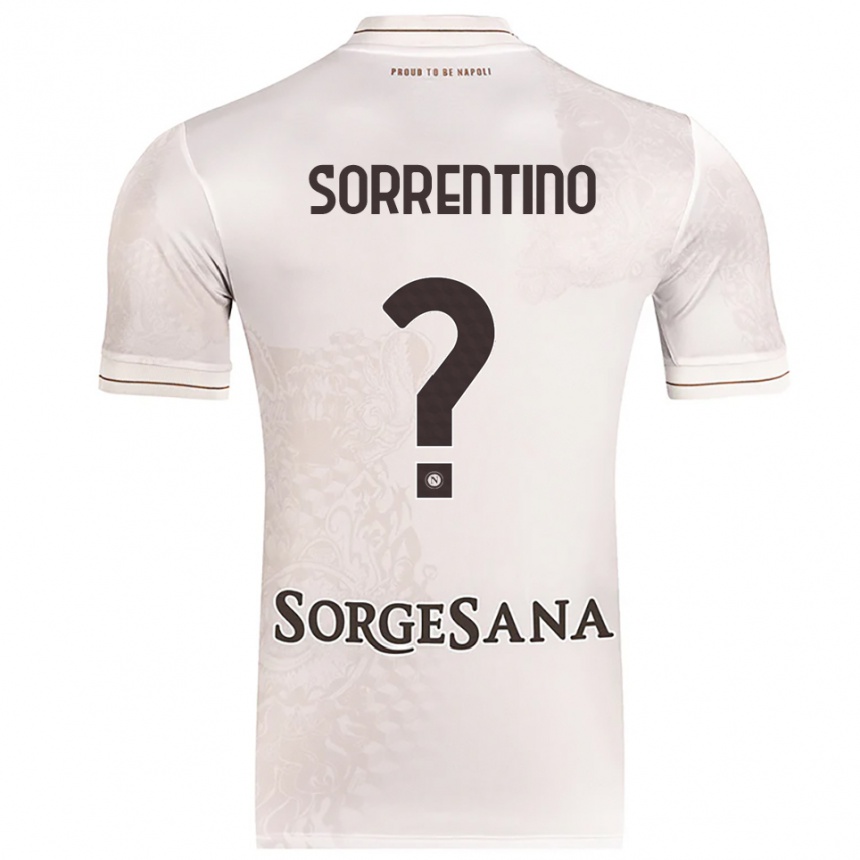ילדים כדורגל Andrea Sorrentino #0 שמפניה חום הרחק ג'רזי 2025/26