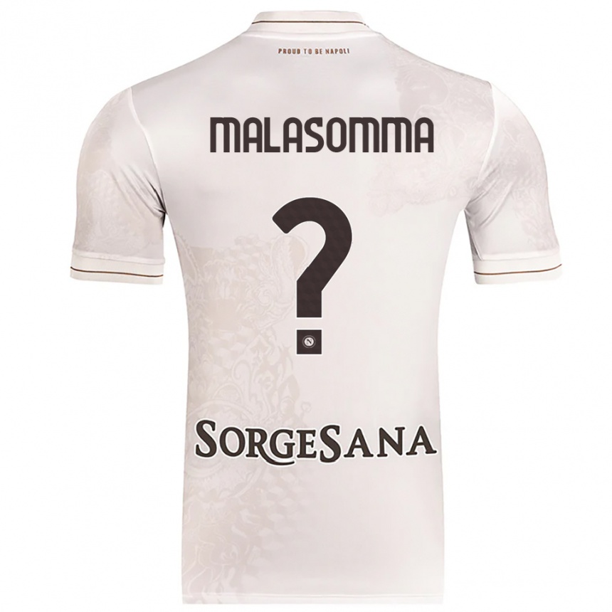 ילדים כדורגל Matteo Malasomma #0 שמפניה חום הרחק ג'רזי 2025/26