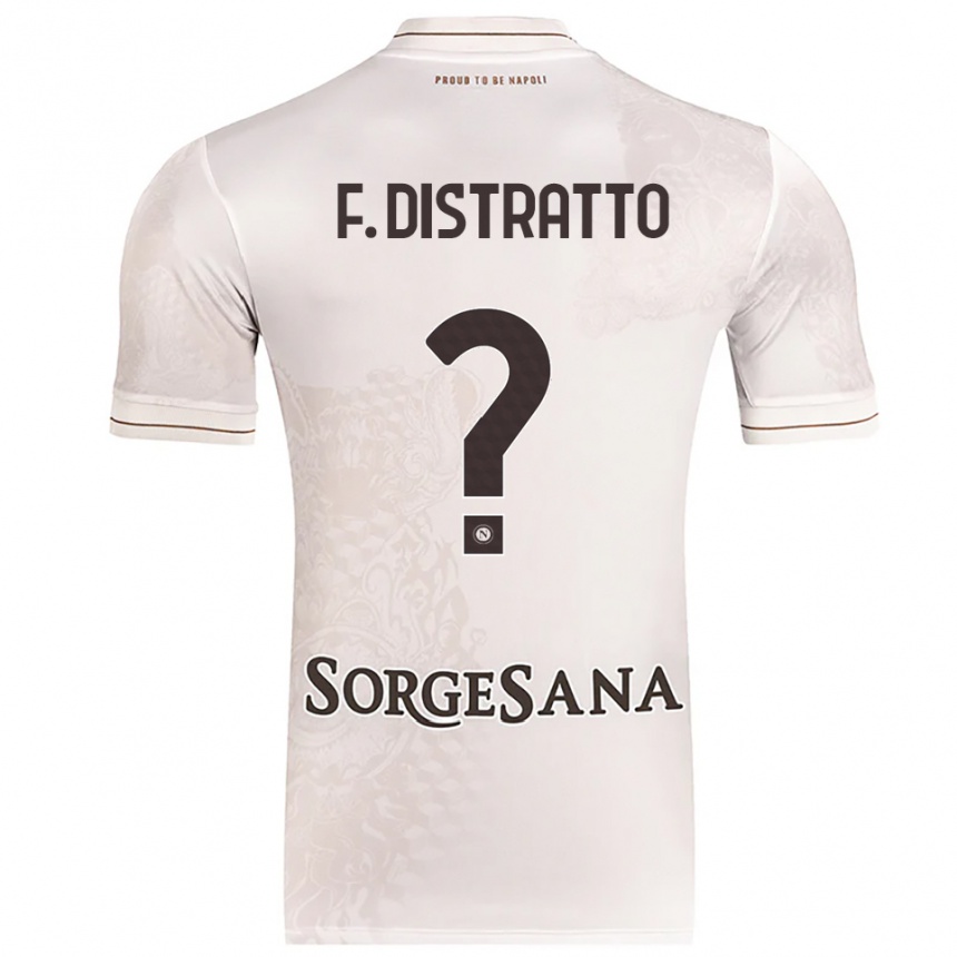 ילדים כדורגל Francesco Distratto #0 שמפניה חום הרחק ג'רזי 2025/26