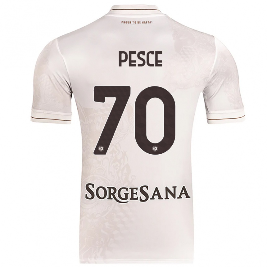 ילדים כדורגל אנטוניו פסה #70 שמפניה חום הרחק ג'רזי 2025/26