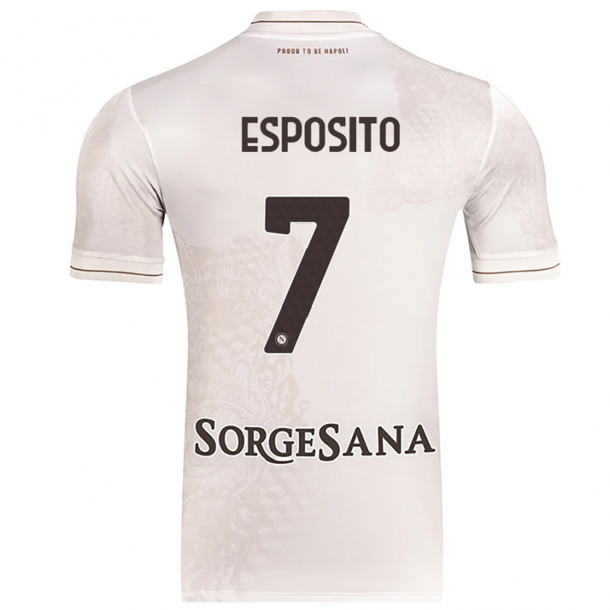 ילדים כדורגל Luigi Esposito #7 שמפניה חום הרחק ג'רזי 2025/26