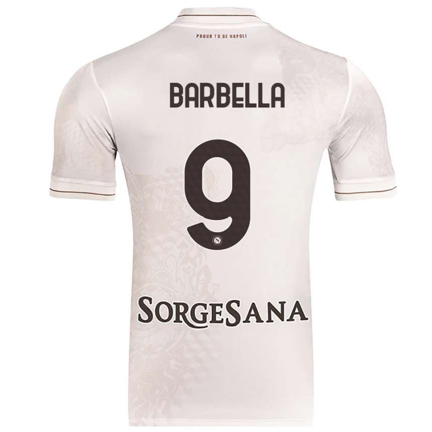 ילדים כדורגל Michele Barbella #9 שמפניה חום הרחק ג'רזי 2025/26