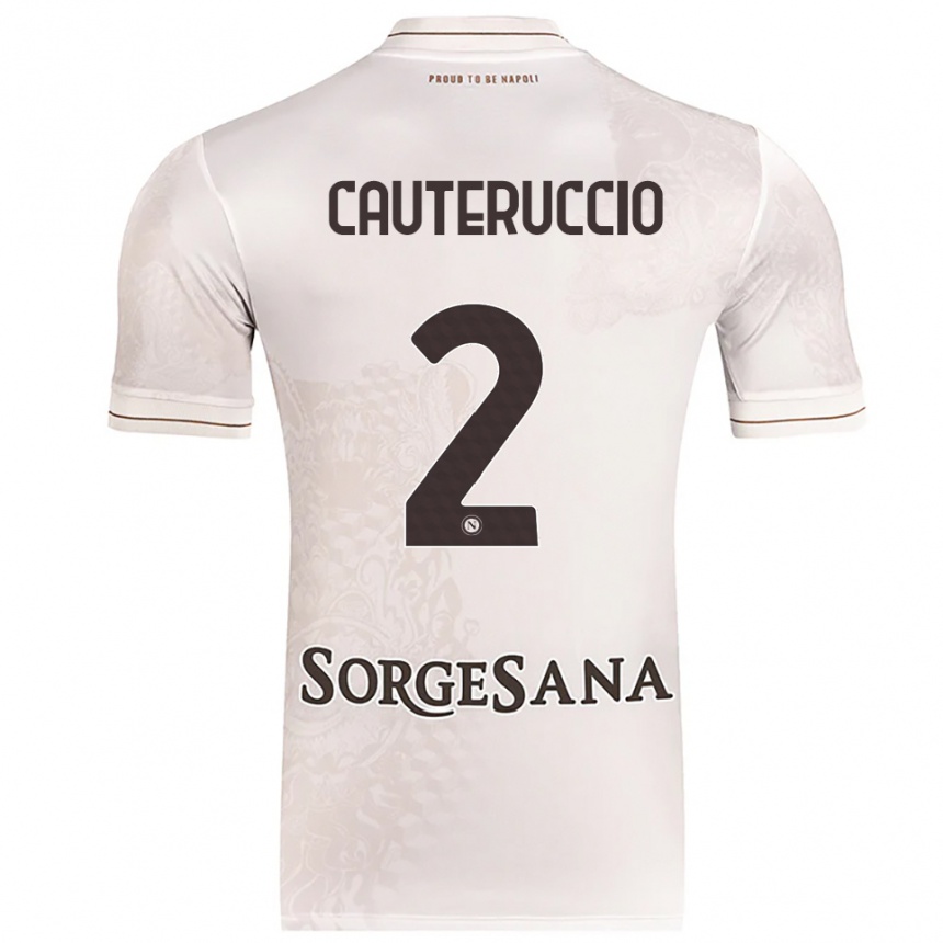 ילדים כדורגל Walter Cauteruccio #2 שמפניה חום הרחק ג'רזי 2025/26