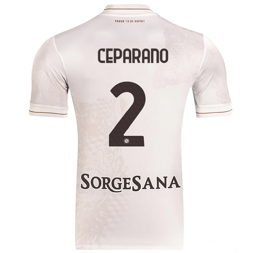 ילדים כדורגל Mario Ceparano #2 שמפניה חום הרחק ג'רזי 2025/26