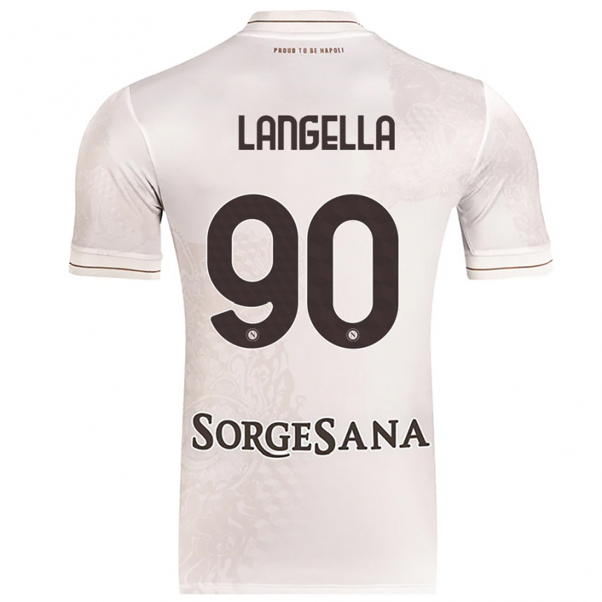 ילדים כדורגל Gabriella Langella #90 שמפניה חום הרחק ג'רזי 2025/26
