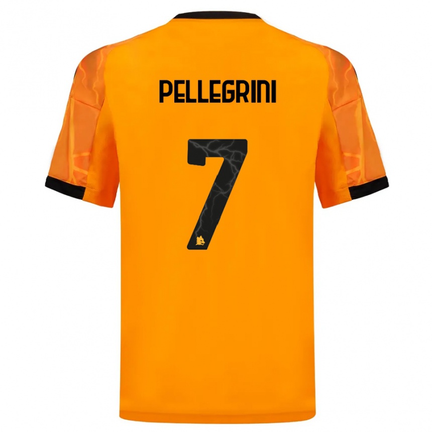 ילדים כדורגל לורנצו פלגריני #7 כתום שחור הרחק ג'רזי 2025/26