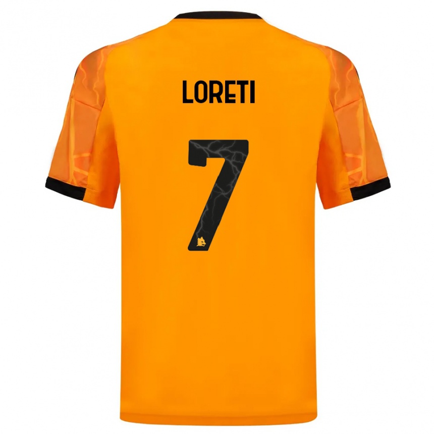 ילדים כדורגל Mirko Loreti #7 כתום שחור הרחק ג'רזי 2025/26