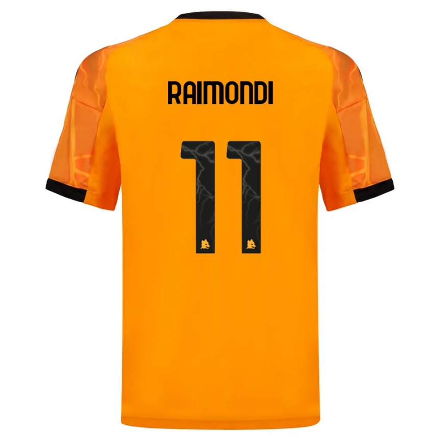 ילדים כדורגל Simone Raimondi #11 כתום שחור הרחק ג'רזי 2025/26