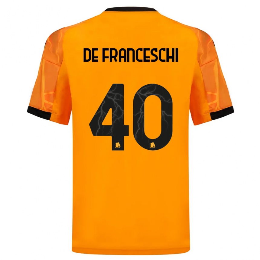 ילדים כדורגל לאונרדו דה פרנצ'סקי #40 כתום שחור הרחק ג'רזי 2025/26 ילדים כדורגל לאונרדו דה פרנצ'סקי #40 כתום שחור הרחק ג'רזי 2025/26