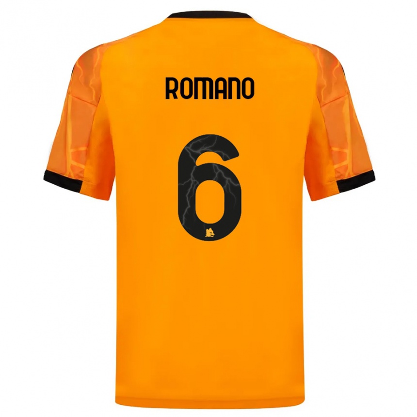 ילדים כדורגל Alessandro Romano #6 כתום שחור הרחק ג'רזי 2025/26