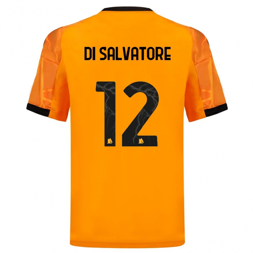 ילדים כדורגל Diego Di Salvatore #12 כתום שחור הרחק ג'רזי 2025/26