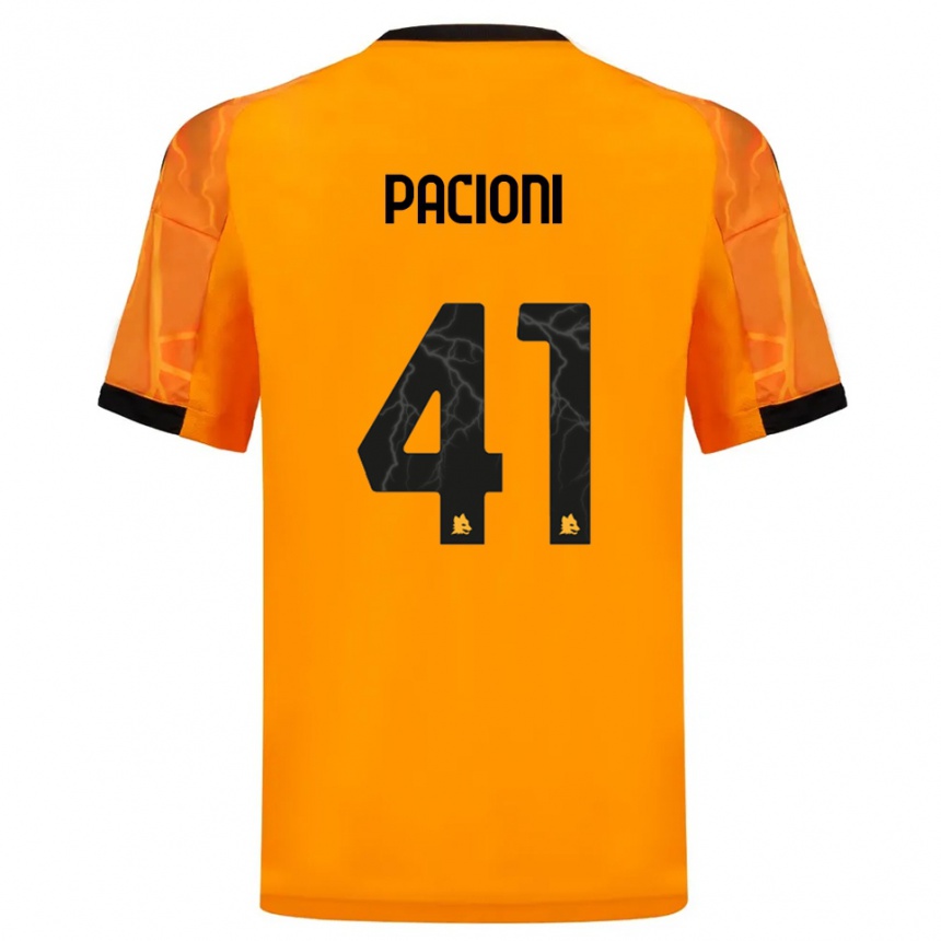 ילדים כדורגל אלאונורה פאציוני #41 כתום שחור הרחק ג'רזי 2025/26