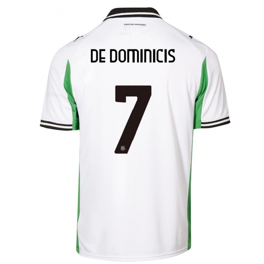 ילדים כדורגל דייגו די דומיניסיס #7 לבן ירוק שחור הרחק ג'רזי 2025/26