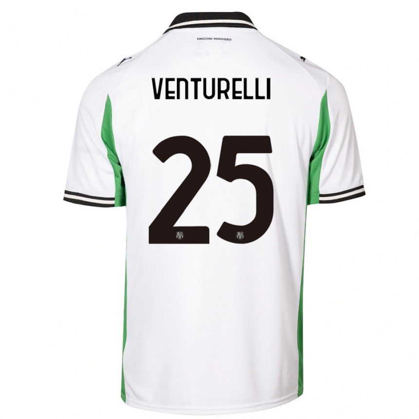 ילדים כדורגל קטרינה ונטורלי #25 לבן ירוק שחור הרחק ג'רזי 2025/26