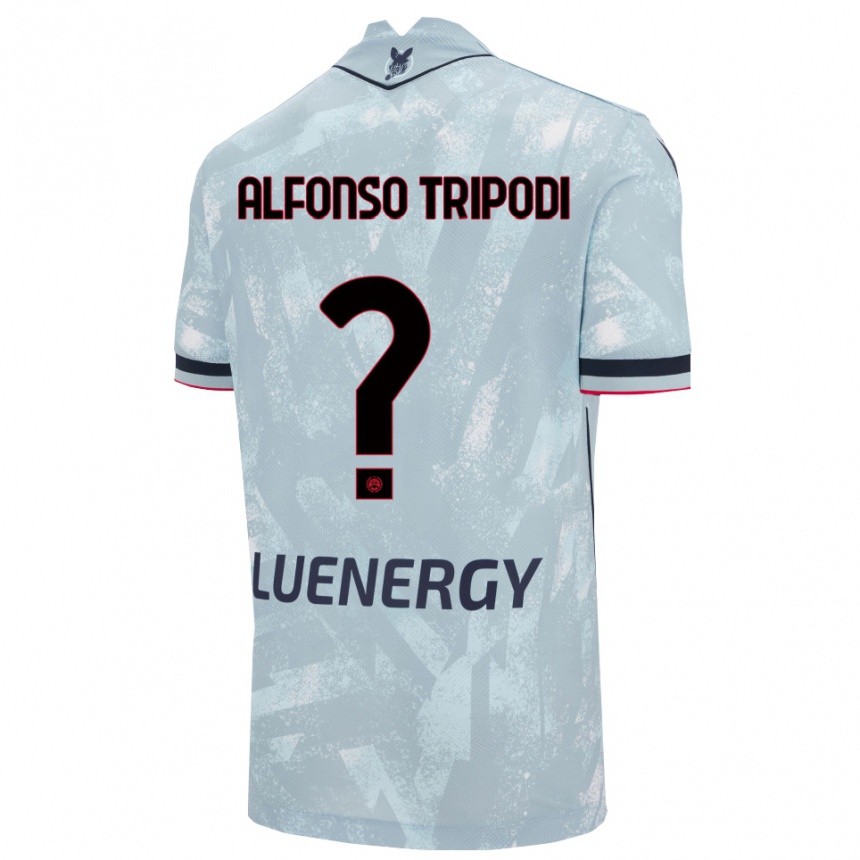 ילדים כדורגל Leonardo Alfonso Tripodi #0 תכלת שחור הרחק ג'רזי 2025/26