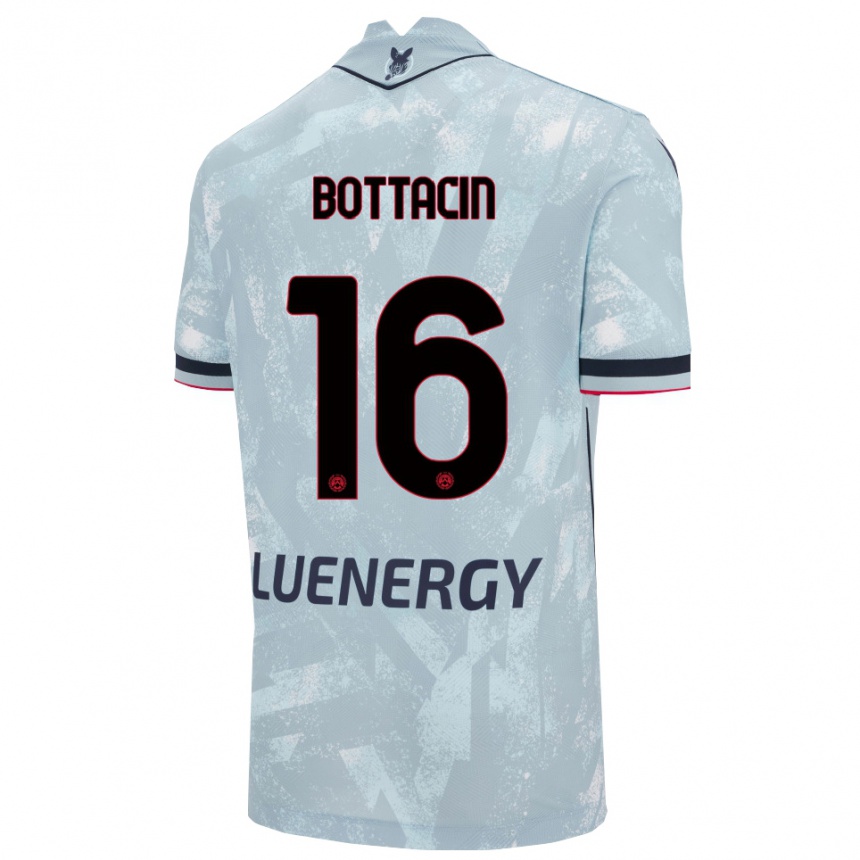 ילדים כדורגל Enrico Bottacin #16 תכלת שחור הרחק ג'רזי 2025/26