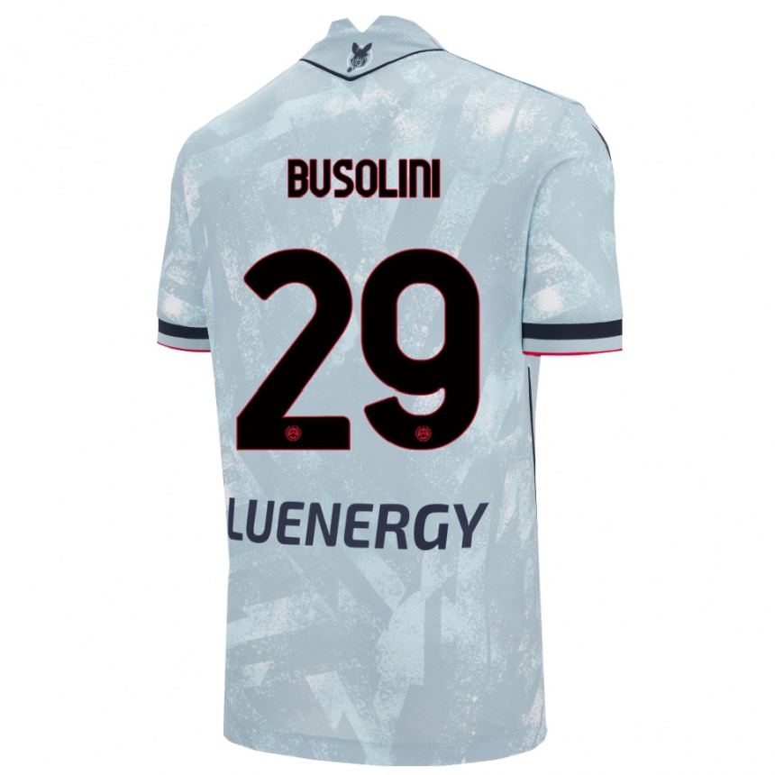 ילדים כדורגל Alessandro Busolini #29 תכלת שחור הרחק ג'רזי 2025/26