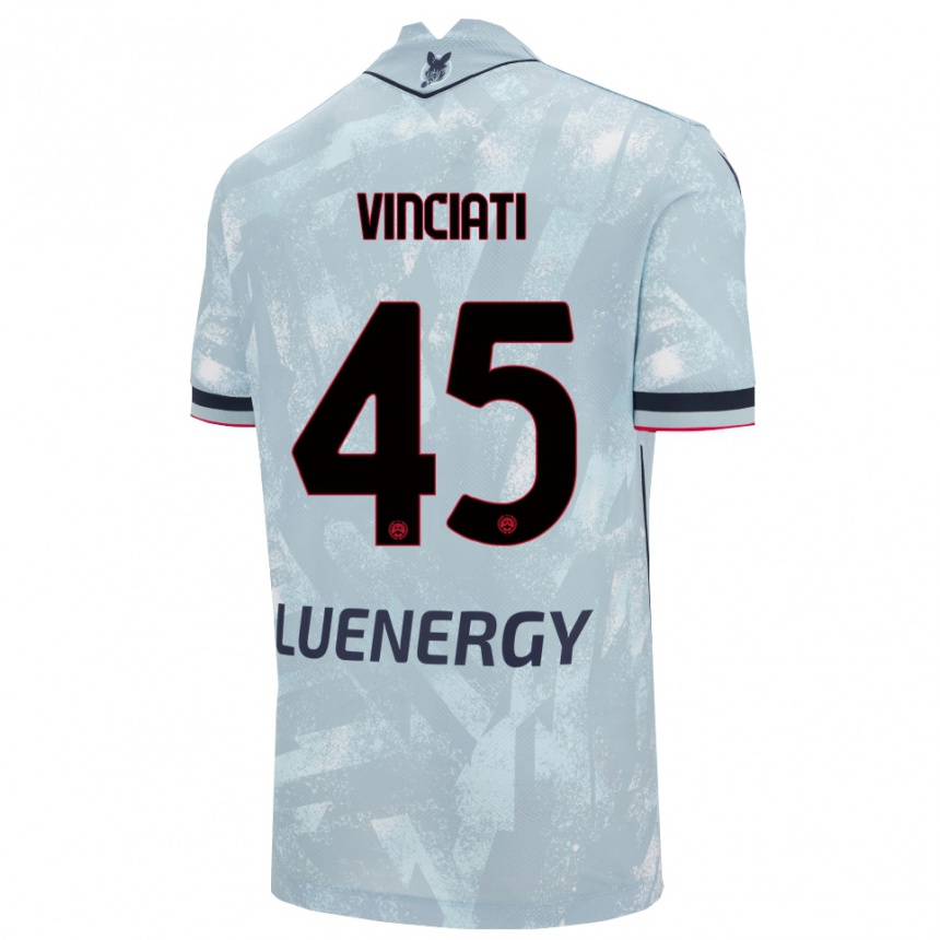 ילדים כדורגל Giulio Vinciati #45 תכלת שחור הרחק ג'רזי 2025/26