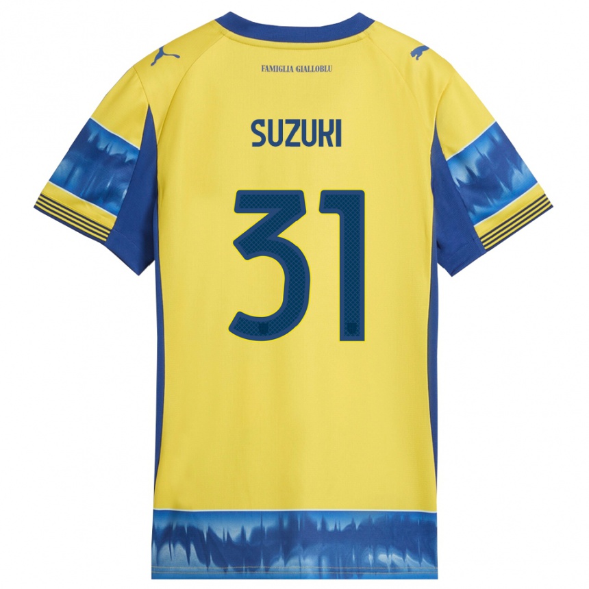 ילדים כדורגל זאיון סוזוקי #31 צהוב כחול הרחק ג'רזי 2025/26