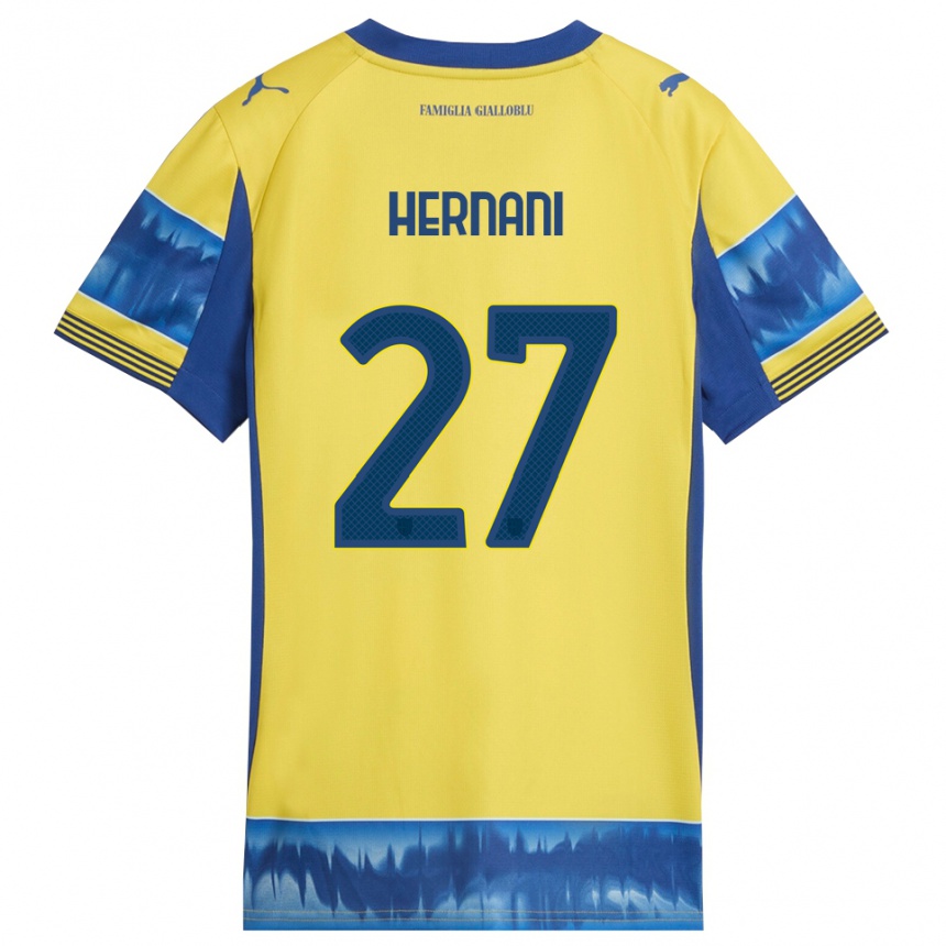 ילדים כדורגל Hernani #27 צהוב כחול הרחק ג'רזי 2025/26
