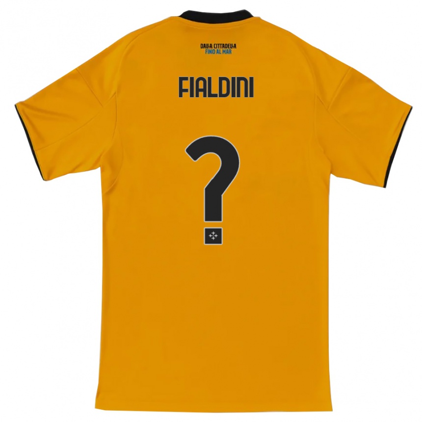 ילדים כדורגל Filippo Fialdini #0 כתום כחול הרחק ג'רזי 2025/26