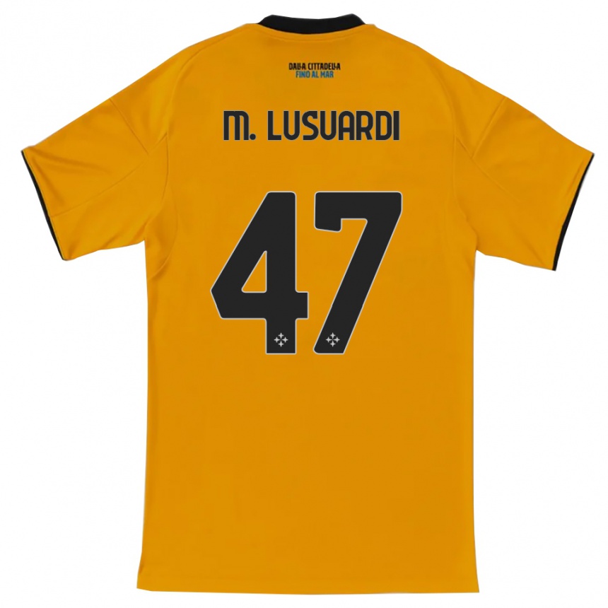 ילדים כדורגל Mateus Lusuardi #47 כתום כחול הרחק ג'רזי 2025/26