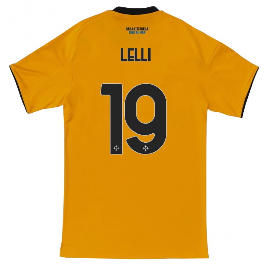 ילדים כדורגל Roberto Lelli #19 כתום כחול הרחק ג'רזי 2025/26