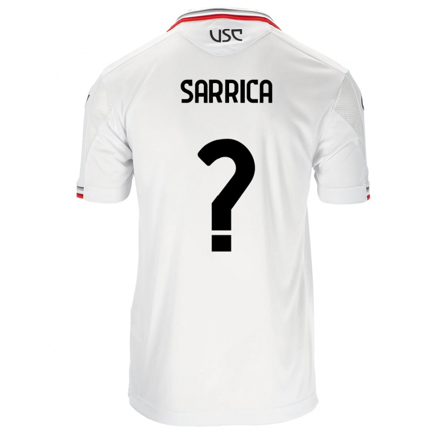 ילדים כדורגל אנטונינו סריקה #0 לבן אדום הרחק ג'רזי 2025/26