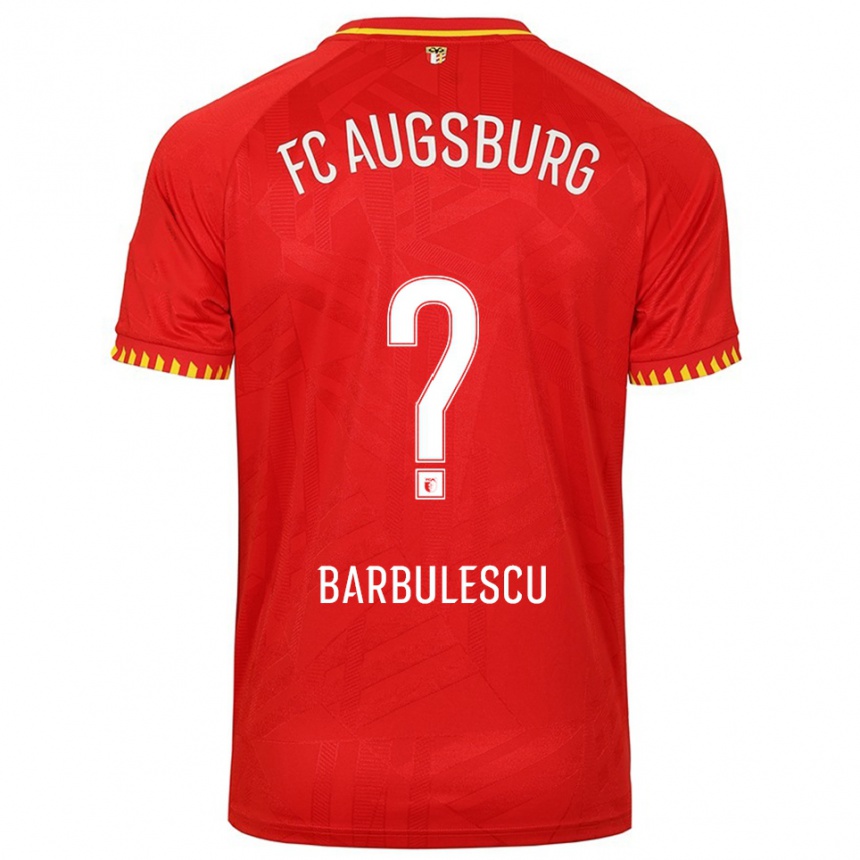 ילדים כדורגל לוקה ברבולסקו #0 אדום צהוב הרחק ג'רזי 2025/26