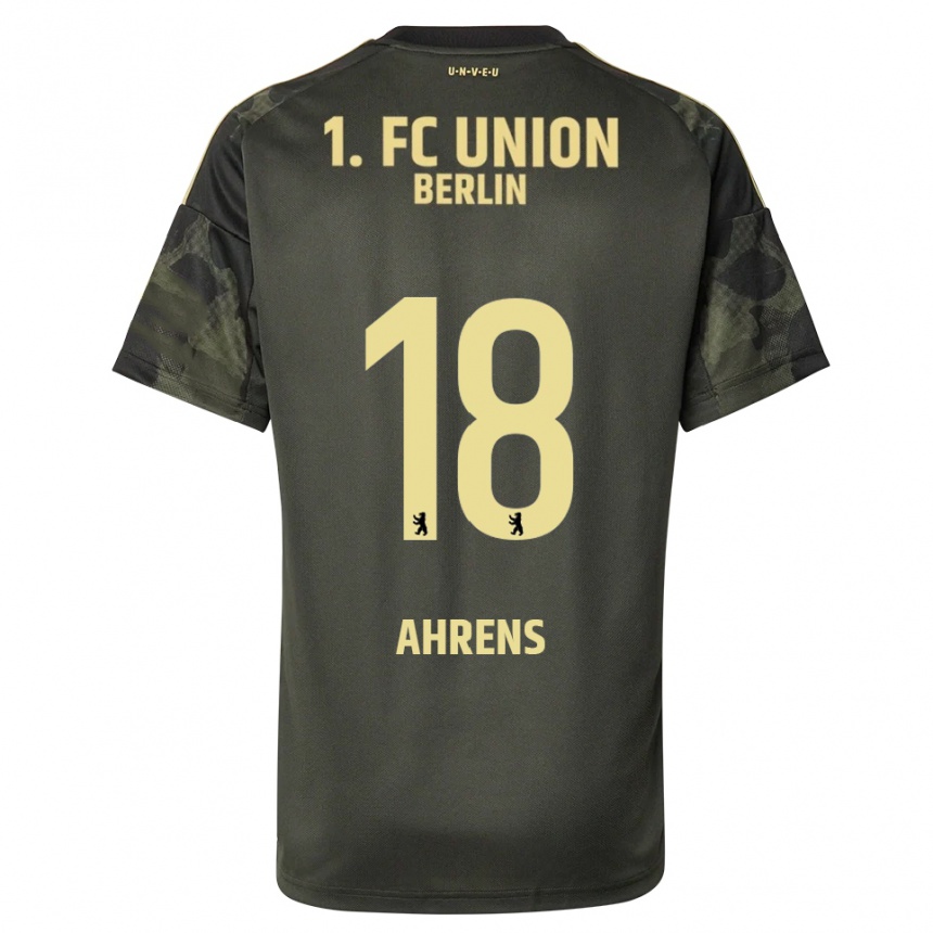 ילדים כדורגל Nunio Ahrens #18 ירוק כהה שחור הרחק ג'רזי 2025/26