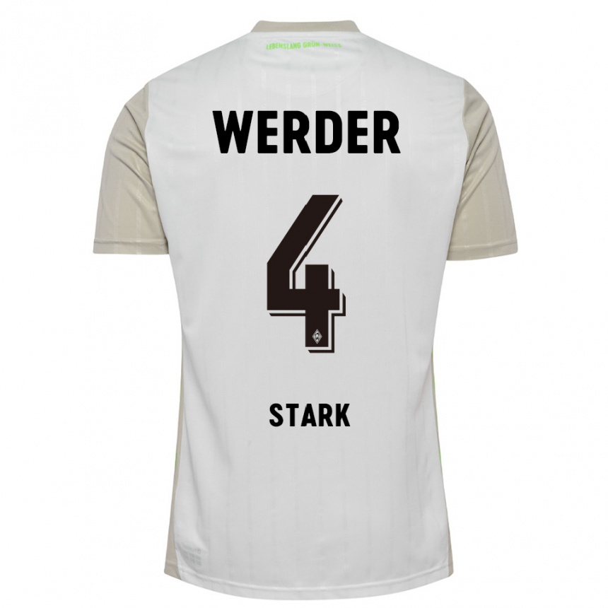 ילדים כדורגל ניקלאס שטארק #4 לבן שחור הרחק ג'רזי 2025/26