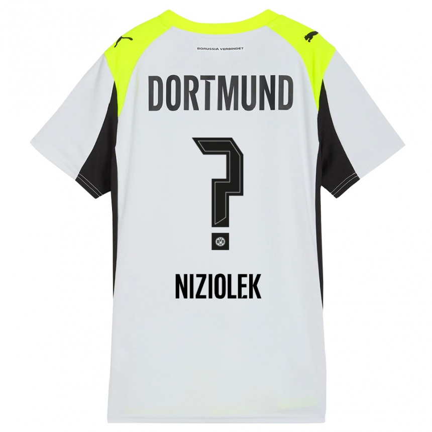 ילדים כדורגל אלכס ניזיולק #0 צהוב פלואורסצנטי הרחק ג'רזי 2025/26