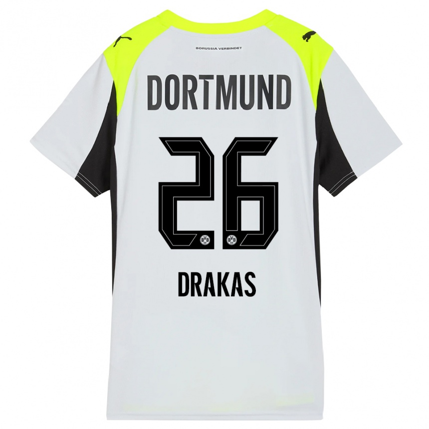 ילדים כדורגל צ׳ראלאמפוס באביס דראקאס #26 צהוב פלואורסצנטי הרחק ג'רזי 2025/26